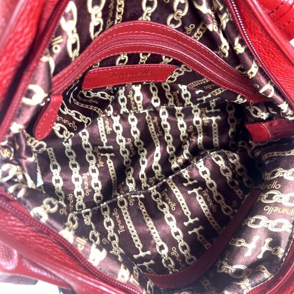 Tignanello Soft Red Leather Shoulder Bag - Picture 4 of 16